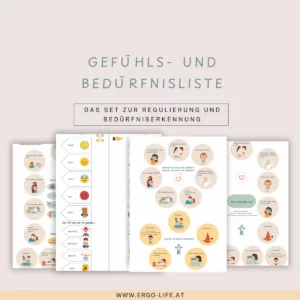 Titelbild „Gefühls- und Bedürfnisliste – Set zum Regulieren und zur Bedürfniserkennung“