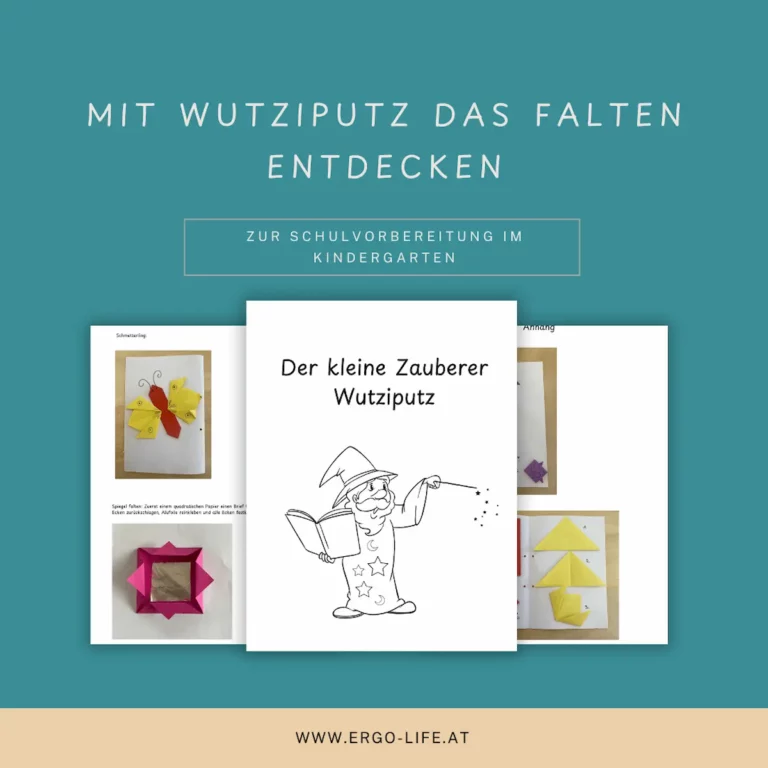 Titelbild „Mit Wutziputz das Falten entdecken – zur Schulvorbereitung im Kindergarten“