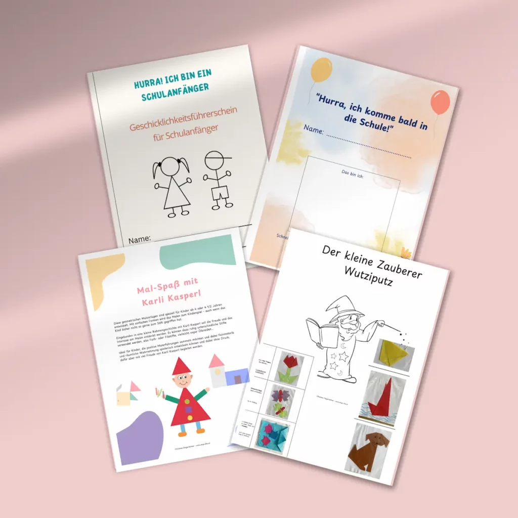 Titelseiten aus dem Komplettpaket „Schulstart leicht gemacht“