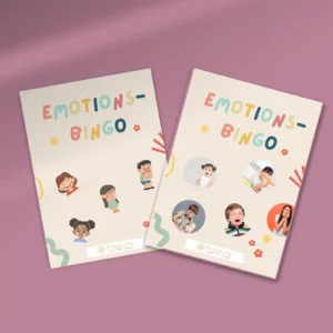 Emotions-Bingo mit Illustrationen und mit echten Fotos als Komplett-Set