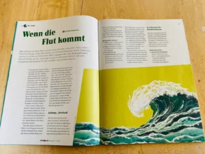 Artikel „Wenn die Flut kommt“ über Reizüberflutung im Fachmagazin „klein&groß“