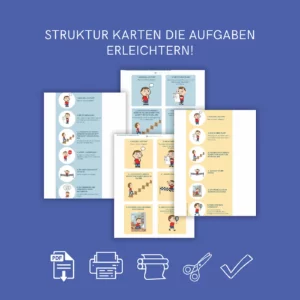 Titelbild „Strukturkarten, die Aufgaben erleichtern!“ aus dem AD(H)S-Begleiter